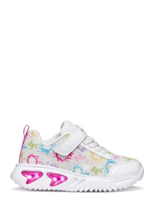 Kids Sneakers Anatomic with Scratch & Lights White