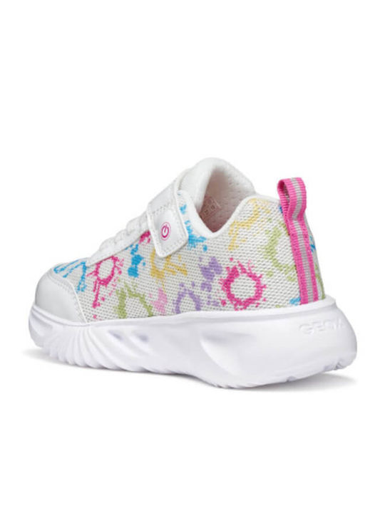 Kids Sneakers Anatomic with Scratch & Lights White