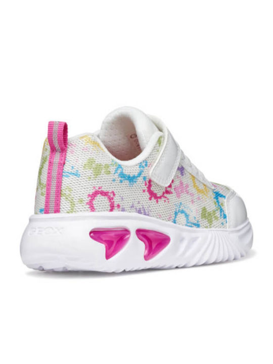 Kids Sneakers Anatomic with Scratch & Lights White