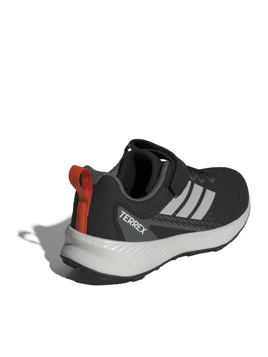 Kids Hiking Shoes Tracefinder With Hoop & Loop Closure Black