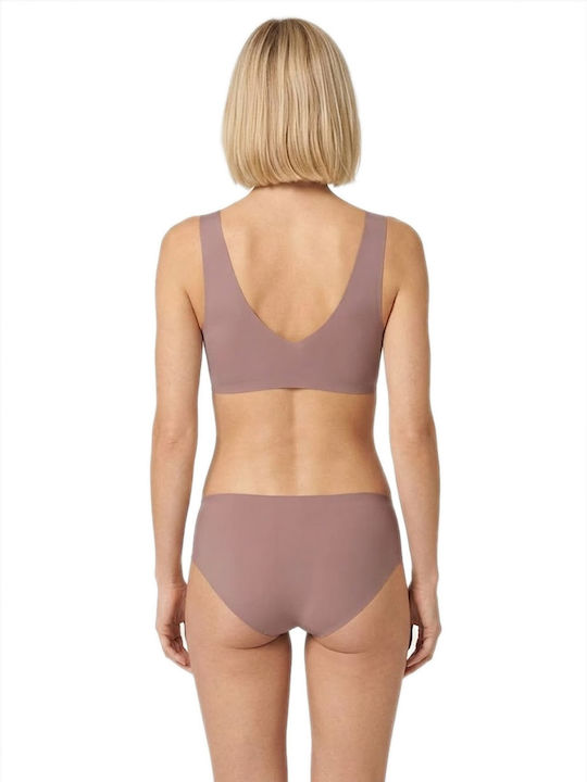 Feel 2.0 Hipster Damen Slip Nahtlos Cacao