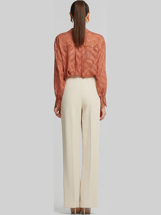Long Sleeve Women's Shirt Terracotta
