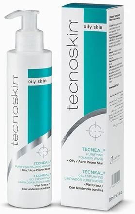 Tecnoskin Tecneal Purifying Schaumstoff Reinigung Gesicht für Akne-anfällige Haut 200ml