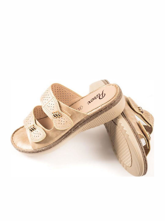 Women's Flat Sandals Gold