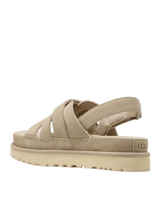 Goldenstar Flache Sandalen für Damen Flatforms Graue