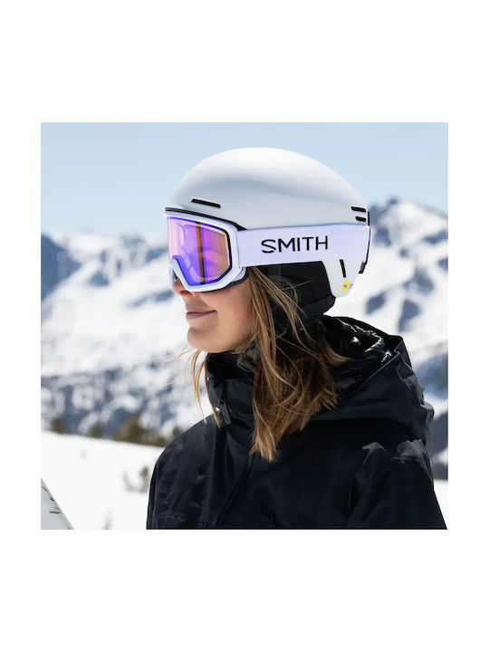 Smith Men's Ski & Snowboard Helmet in White Colour