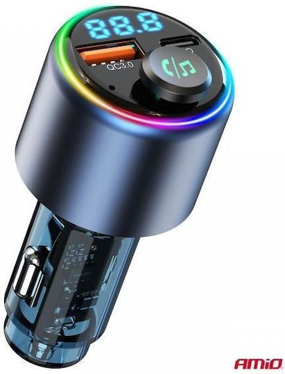 AMiO AMiO Auto FM-Transmitter mit Type-C USB Bluetooth