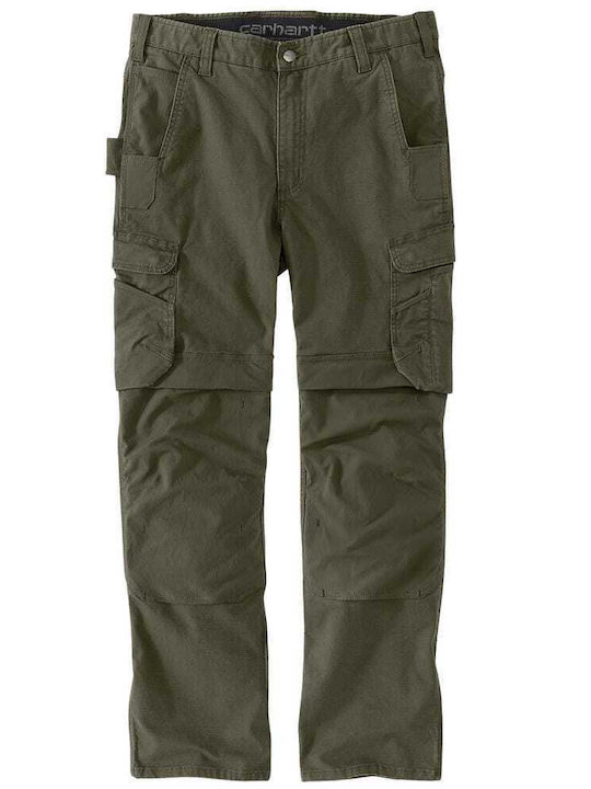 Rugged Παντελόνι Cargo σε Relaxed Εφαρμογή Πράσινο