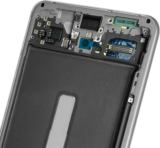 Samsung Екран със Сензорен Механизъм за Galaxy S21 FE 5G G990 (Бял)