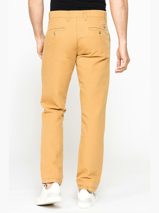 Pantaloni Chino Regular Galbeni