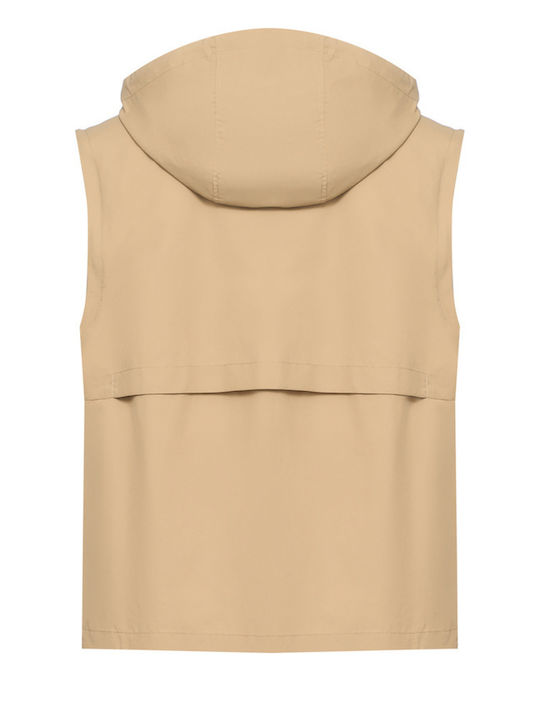 Beige Ärmelloses Herren Jacken