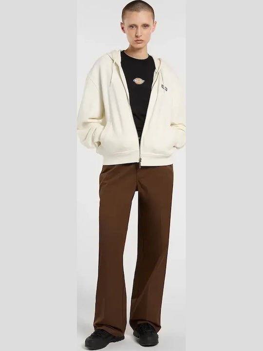 Damen Sweatshirt mit Kapuze Egret