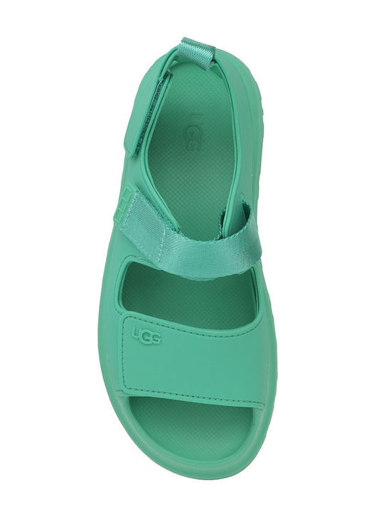 Goldenglow Women's Sandals Flatforms Green