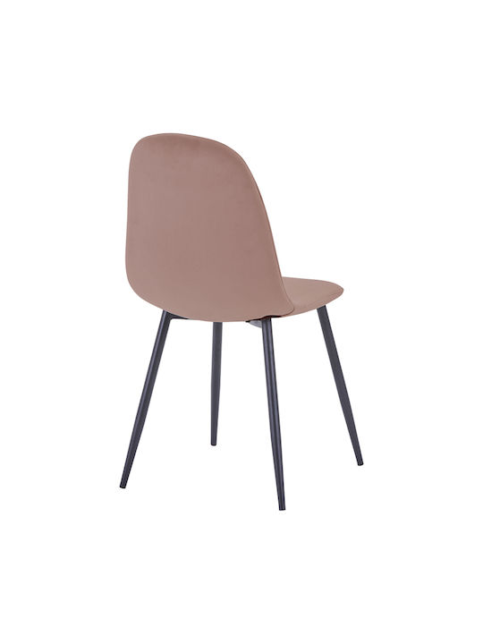 Bella Dining Chair Velvet Dusty Pink 43.5x52x89cm