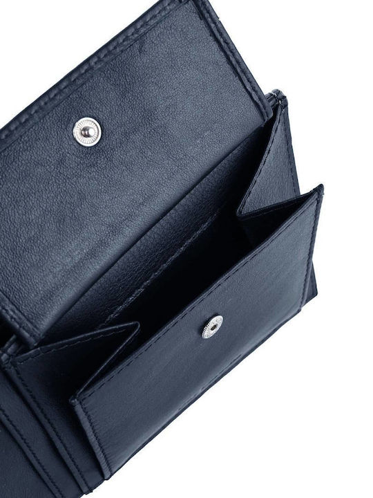 Portofel Bărbătesc din Piele cu RFID Albastru