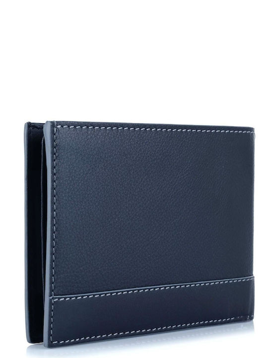 Leder Herrenbrieftasche mit RFID Blau