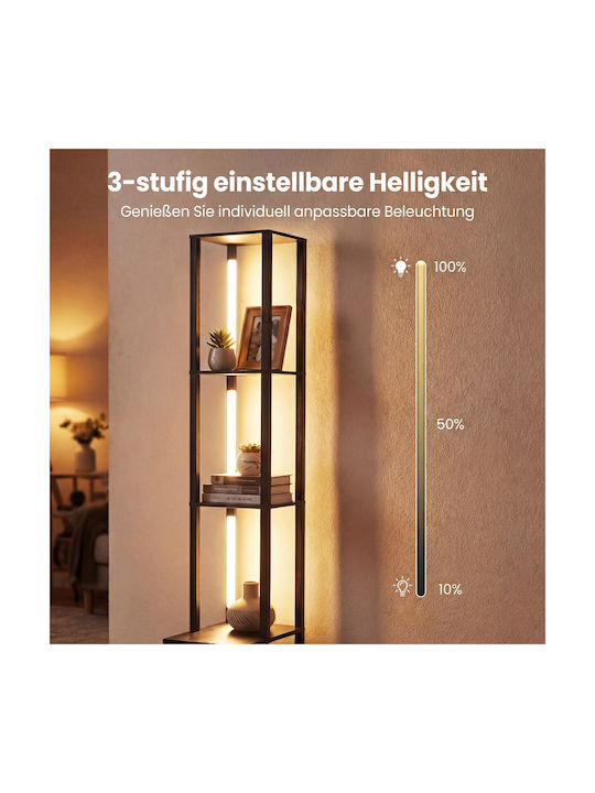 Costway LED Floor Lamp H169xL43.5cm Black