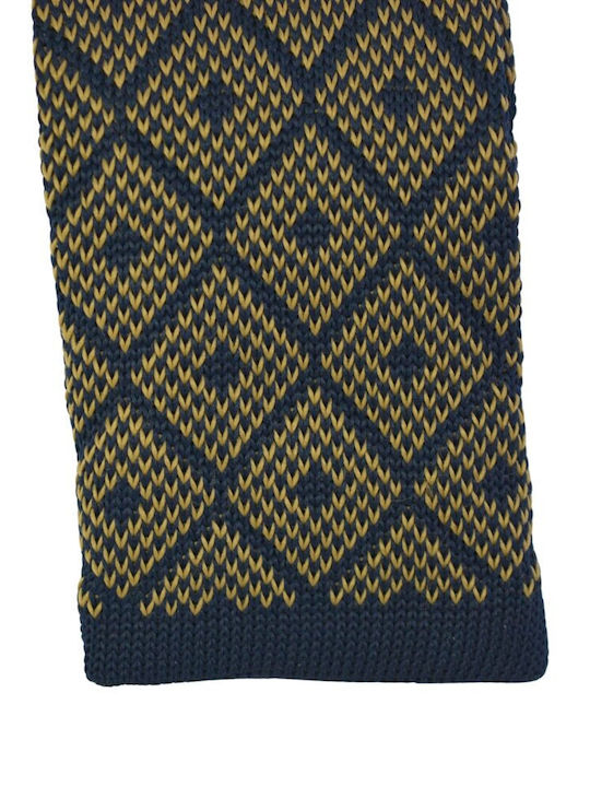 E-Ties Männliche Gestrickte Krawatte mit Mustern in Blau Farbe E-Ties Männliche Gestrickte Krawatte mit Mustern in Blau Farbe