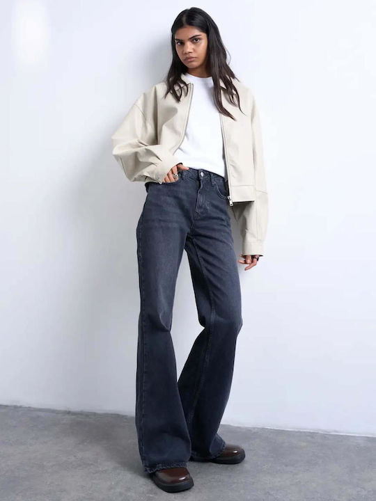 Women's Flared Black Jean Pants