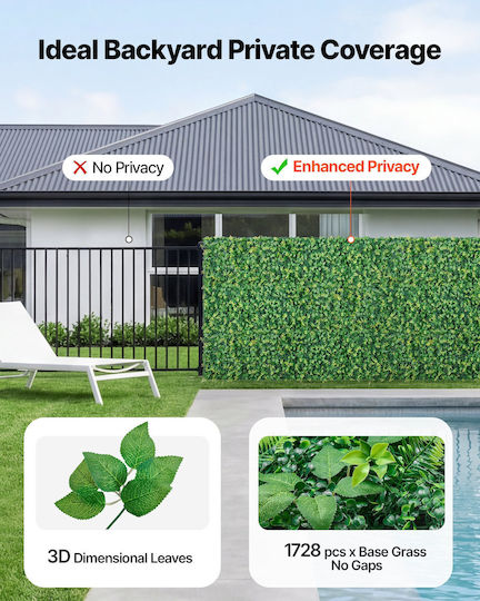 Vevor Artificial Foliage Roll 2.43m x 61cm 4pcs