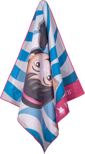 Greenwich Polo Club Junior Πετσετα Θαλασσης 70χ140 4180 Blue Fuschia