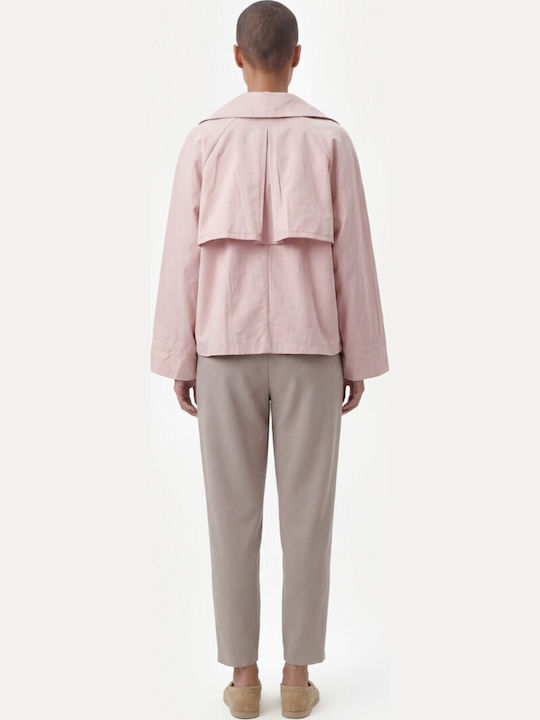 Γυναικεία Pink Καμπαρντίνα