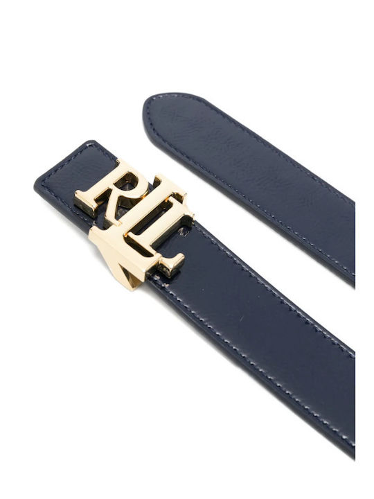 Leather Women's Belt Blue