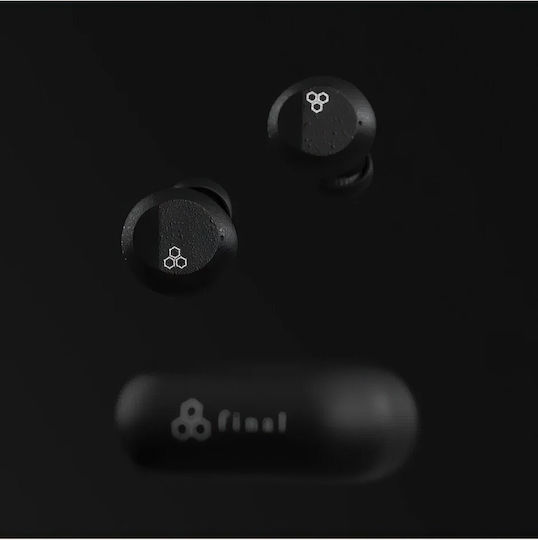 Final Audio ZE3000 SV ANC In-ear Bluetooth Handsfree Ακουστικά με Αντοχή στον Ιδρώτα και Θήκη Φόρτισης Μαύρα