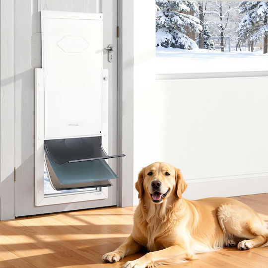 Vevor Dog And Cat Door Made Of Metal In White Colour