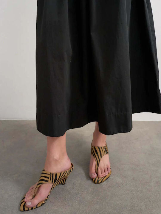 Midi Black Skirt