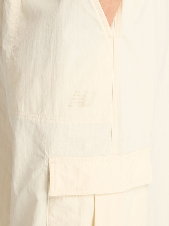 Damen Stoff Fracht Hose Beige