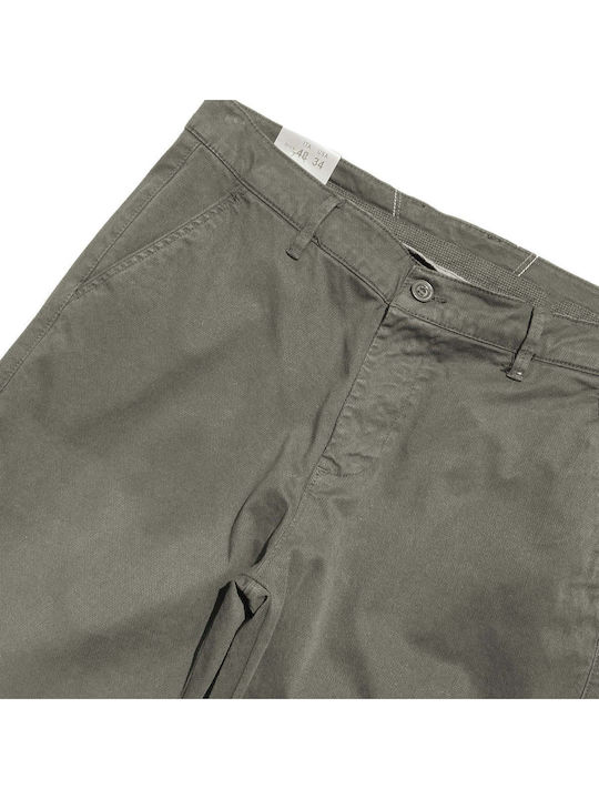 Chino Trousers Elastic in Relaxed Fit Khaki