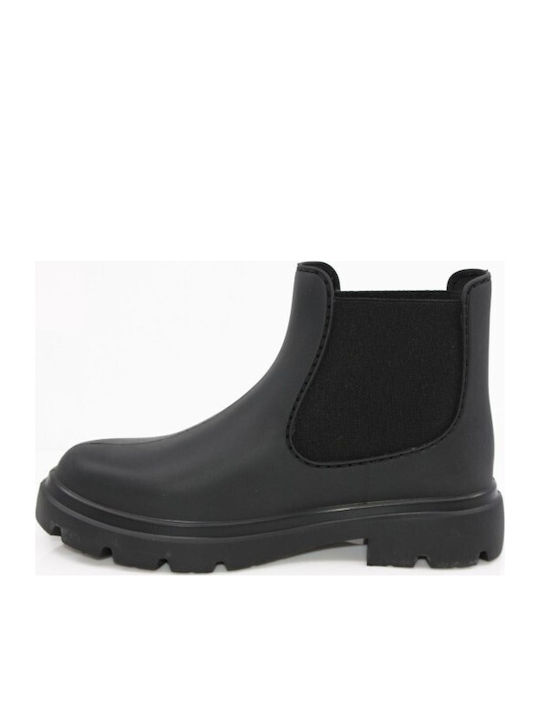 Ghete Chelsea De Piele Dama Negre