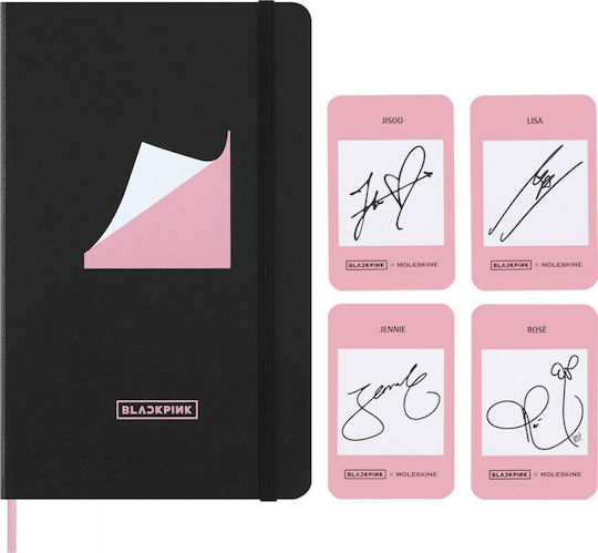 Moleskine Notebook Notebook Ruled with Hard Cover and Pen Case Pink
