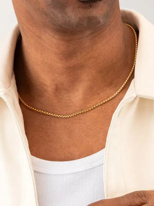 Pig & Hen Neck Chain Made of Gold Plated Stainless Steel