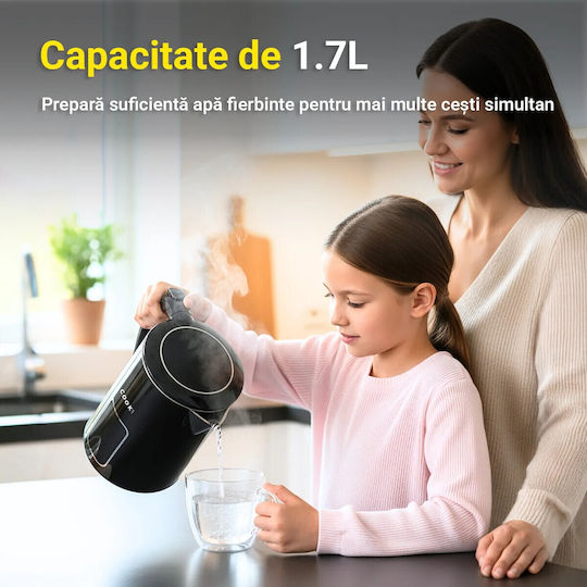 COOK-IT Βραστήρας 1.7lt 2000W Γκρι
