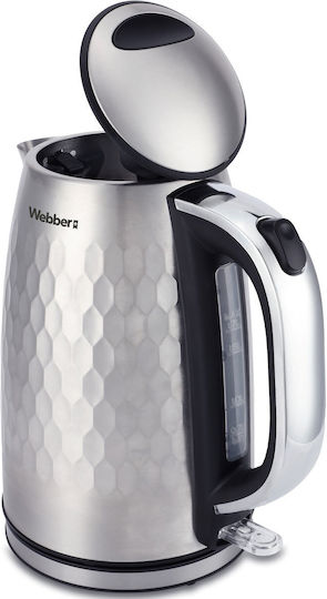 Webber Βραστήρας 1.7lt 2200W Ασημί
