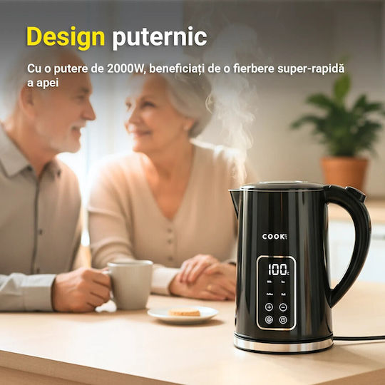 COOK-IT Βραστήρας 1.7lt 2000W Γκρι