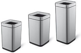 Delta Cleaning Inox Badezimmer Mülleimer 8lt Silber