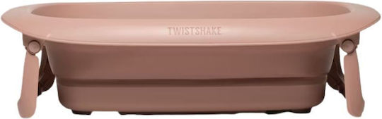 Twistshake Folding Baby Bath Pink