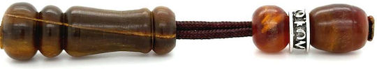 Kompologadiko Horn Worry Beads with 33 Beads Brown