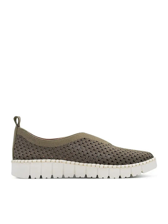 Softline Women's Ballerina Shoes in Green Colour