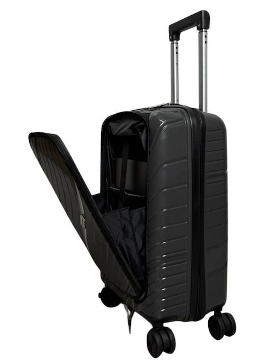 Reisekoffer Hart Dunkelgrau mit 4 Räder Koffer-Set 3 Stück