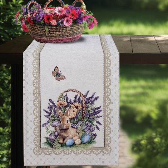 Πασχαλινό Σουπλά Easter Charm Dimeco Εκρού 35x50