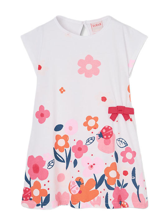 Girls Dress Short Sleeve White