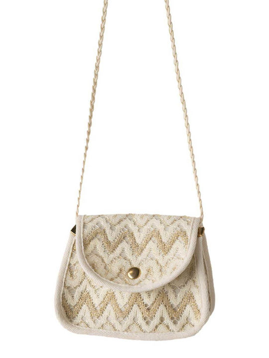 Mädchenkleid Beige-Gold