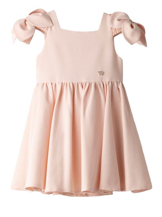 Mädchenkleid Ärmellos Set aus 2 mit Zubehör Rosa