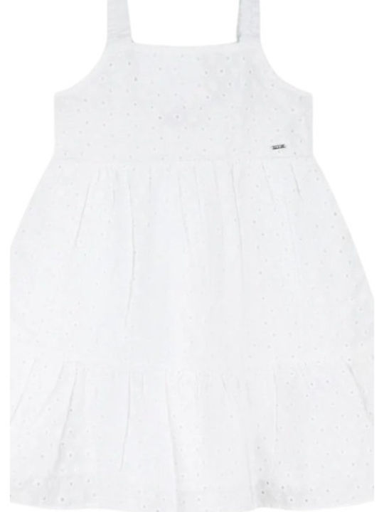 Girls Dress Sleeveless White