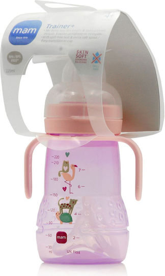 Mam Lern-Trinkflasche Kunststoff mit Griffen Lila 220ml
