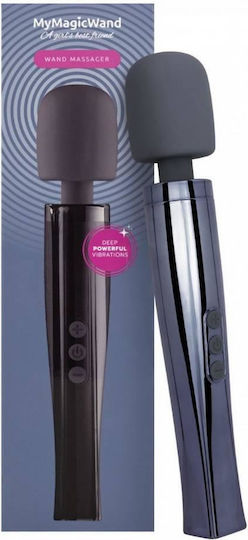 Grau Wiederaufladbarer Massagevibrator 13 Geschwindigkeiten Mymagicwand Wand Massager Dynamite Grau 32,7cm